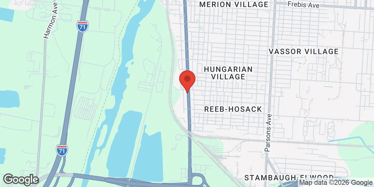 Map showing German Village Men's Clinic location