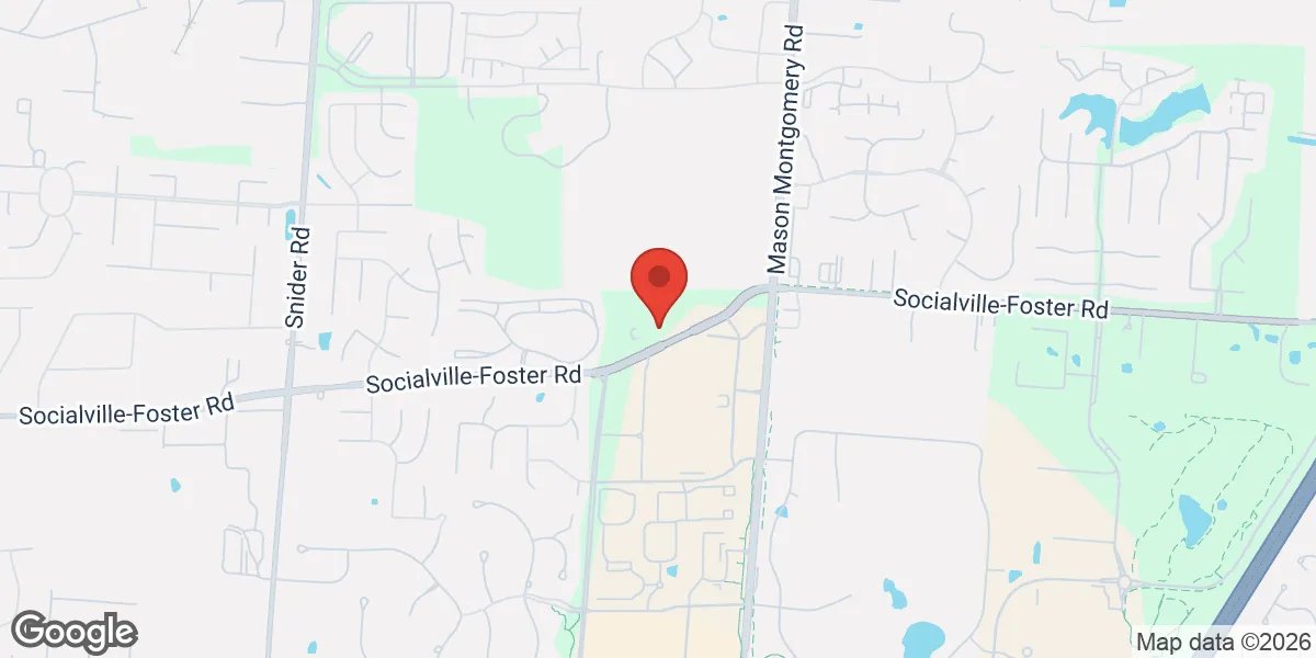 Map showing Low T Center Mason | Men's Health & TRT Clinic location