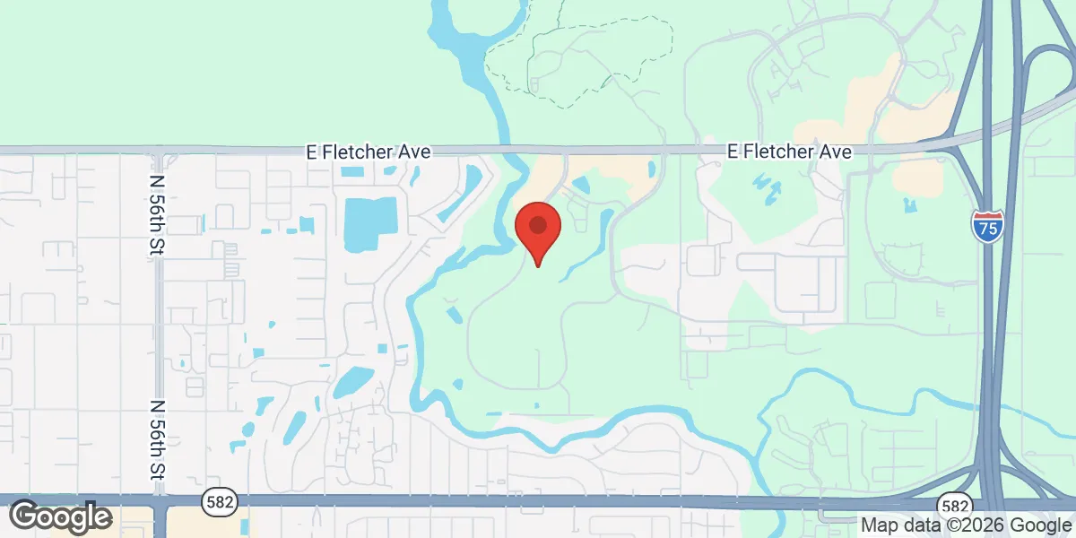 Map showing Gameday Men's Health - Temple Terrace location