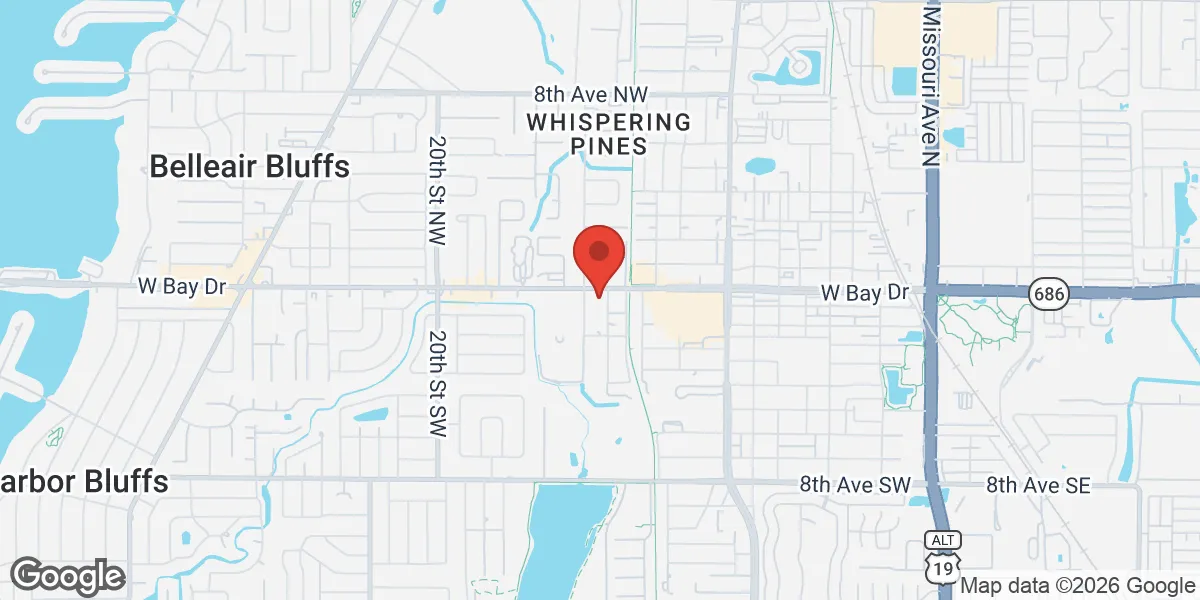 Map showing Gameday Men's Health Largo TRT Clinic location