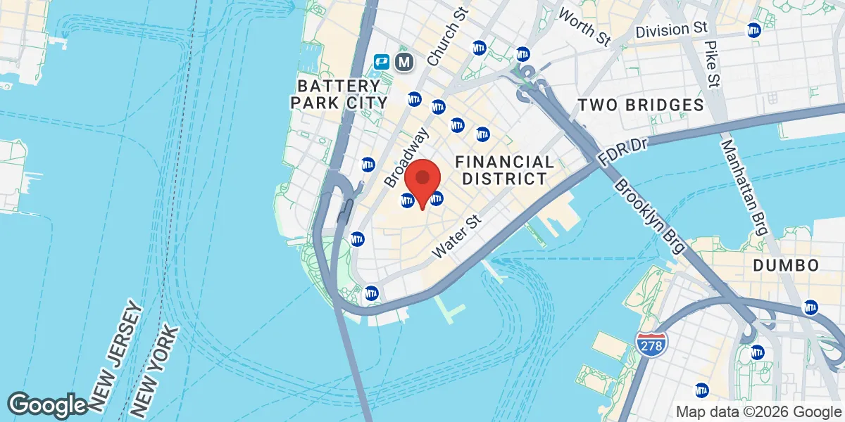 Map showing SoHo Men's Health location