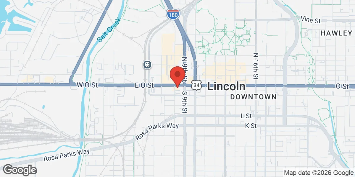 Map showing Renew Vitality Testosterone Clinic of Lincoln location