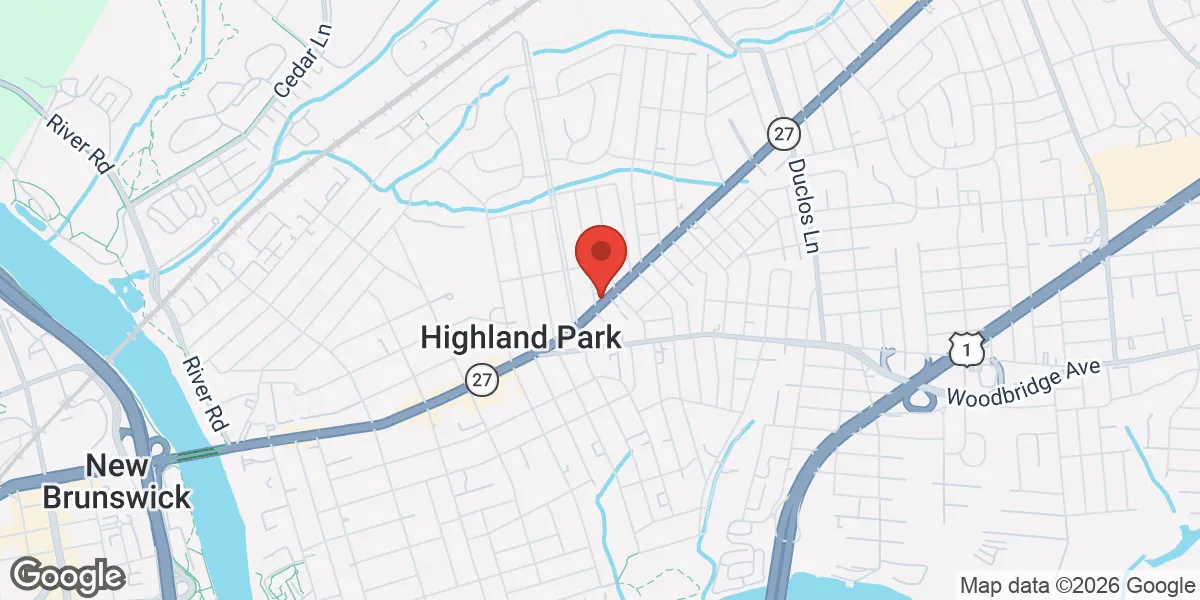 Map showing Renew Vitality Testosterone Clinic of Highland Park location