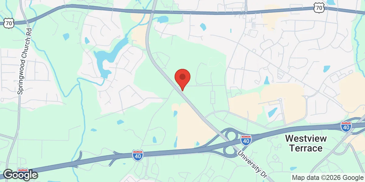 Map showing Gameday Men's Health Burlington location