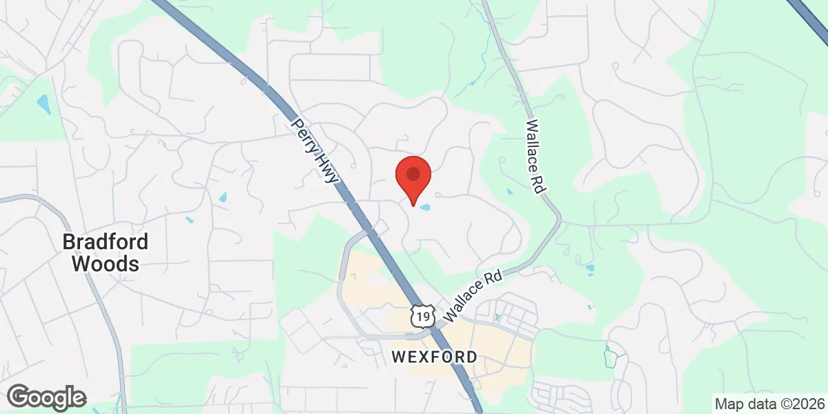 Map showing Aspire Rejuvenation Clinic - Pittsburgh location