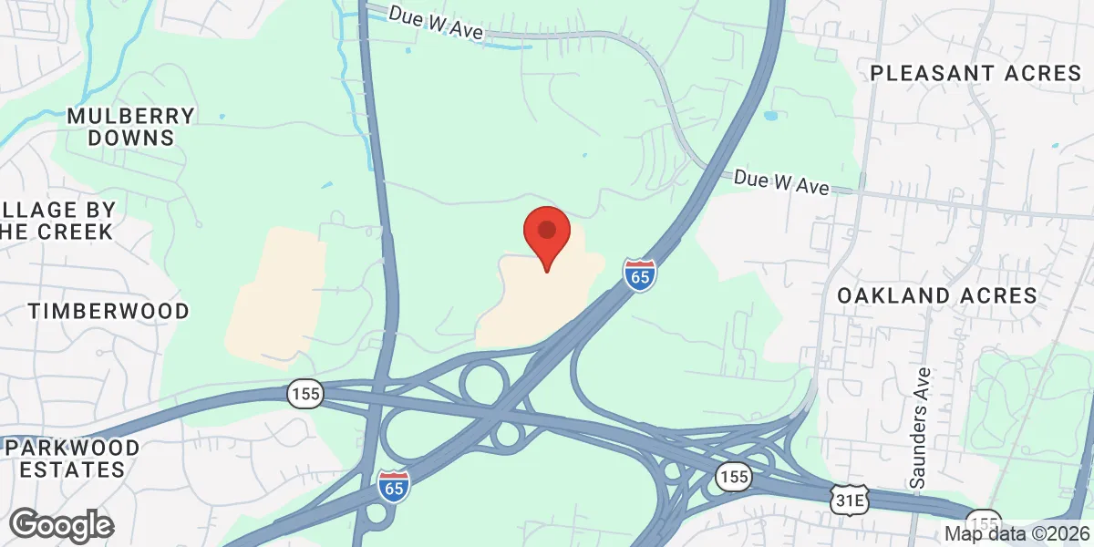 Map showing Renew Vitality Testosterone Clinic of Nashville location