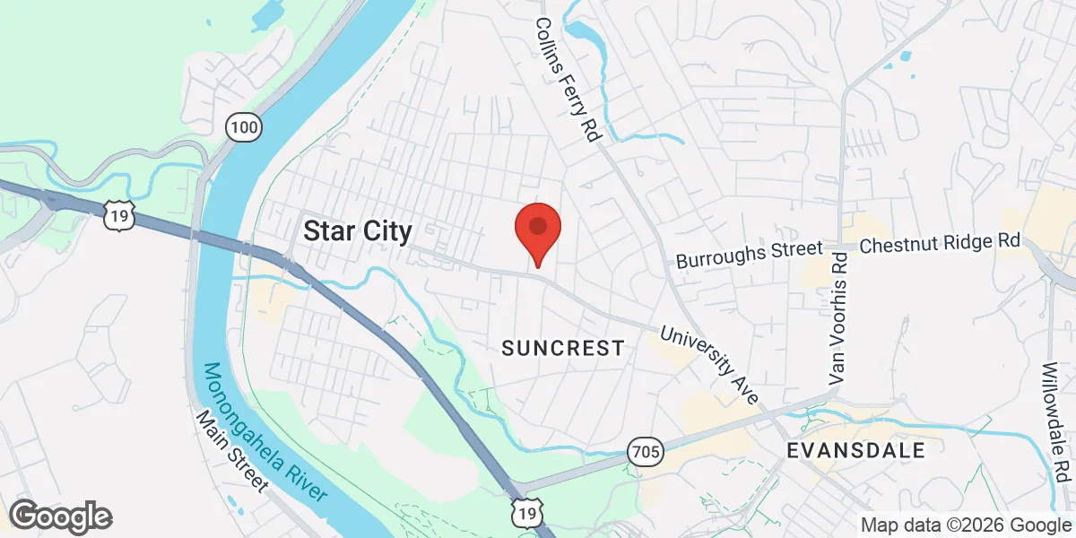 Map showing West Virginia Bioidentical Hormones location