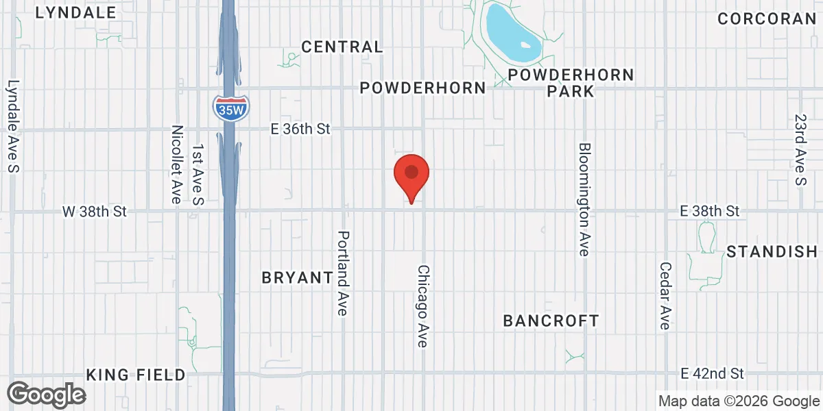 Map showing Minnesota Transgender Health Coalition location