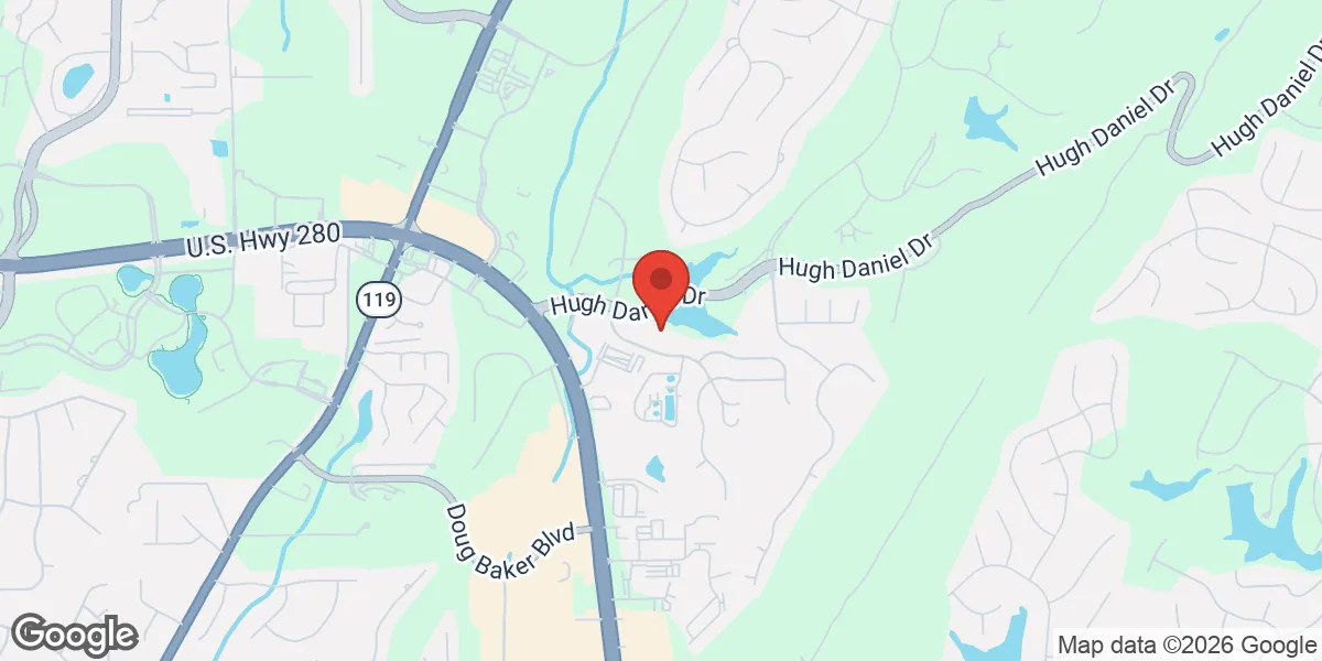 Map showing hormone therapy location