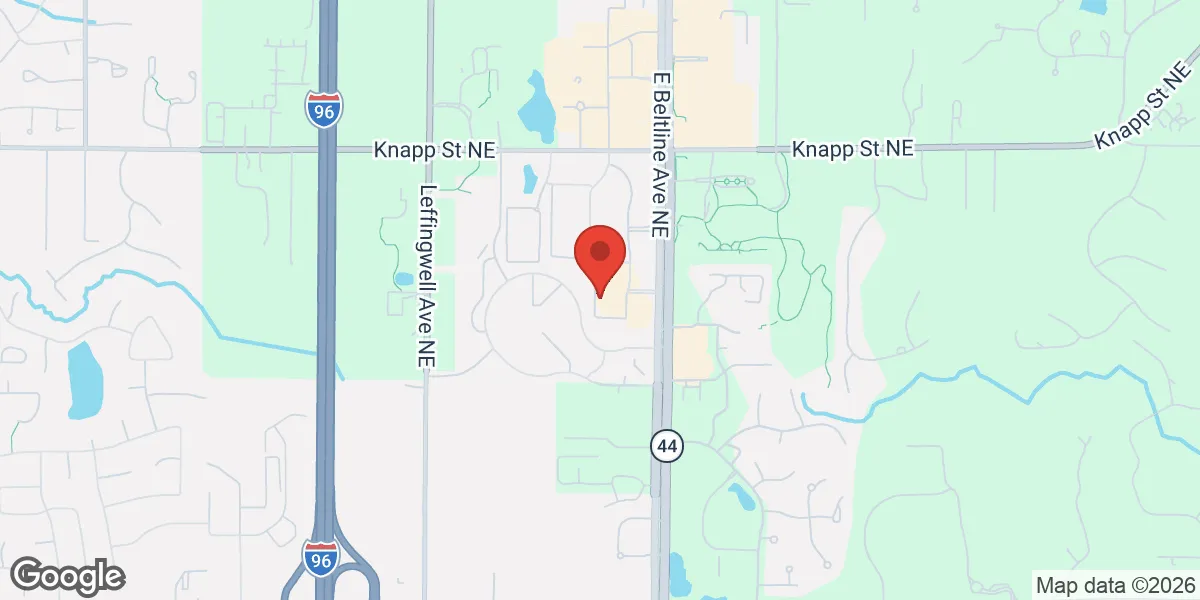 Map showing Renew Vitality Testosterone Clinic of Grand Rapids location