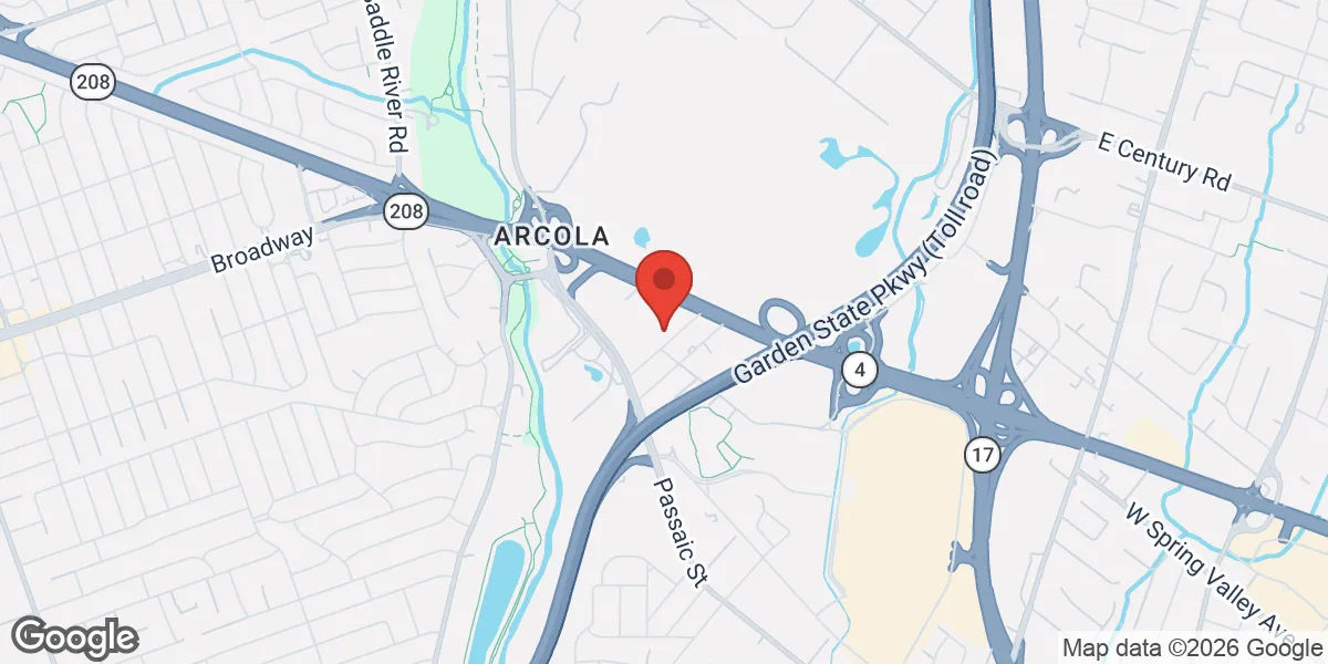 Map showing New Jersey Men's Medical Clinic location