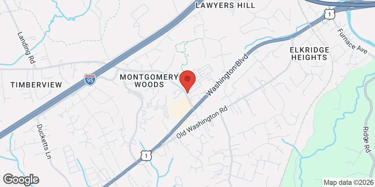 Map showing The Maryland Center for Hormones and Wellness, LLC location