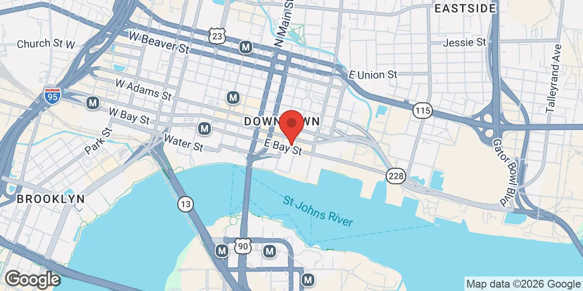 Map showing Renew Vitality Testosterone Clinic of Jacksonville location