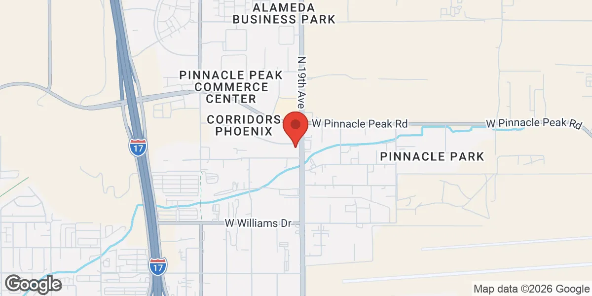 Map showing Radiant Men's Health Club location