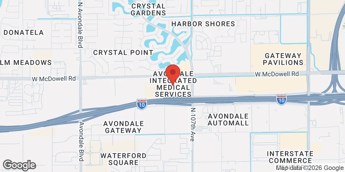 Map showing Vitality Testosterone Replacement Therapy Clinic location