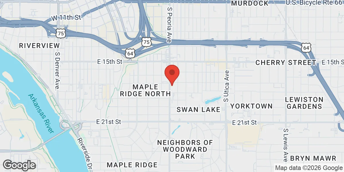 Map showing Center for Men location