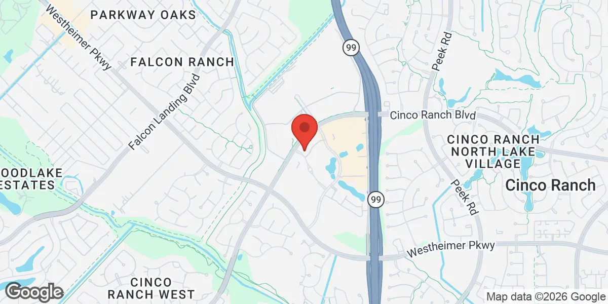 Map showing SynergenX Katy | Hormone Health & TRT Clinic location