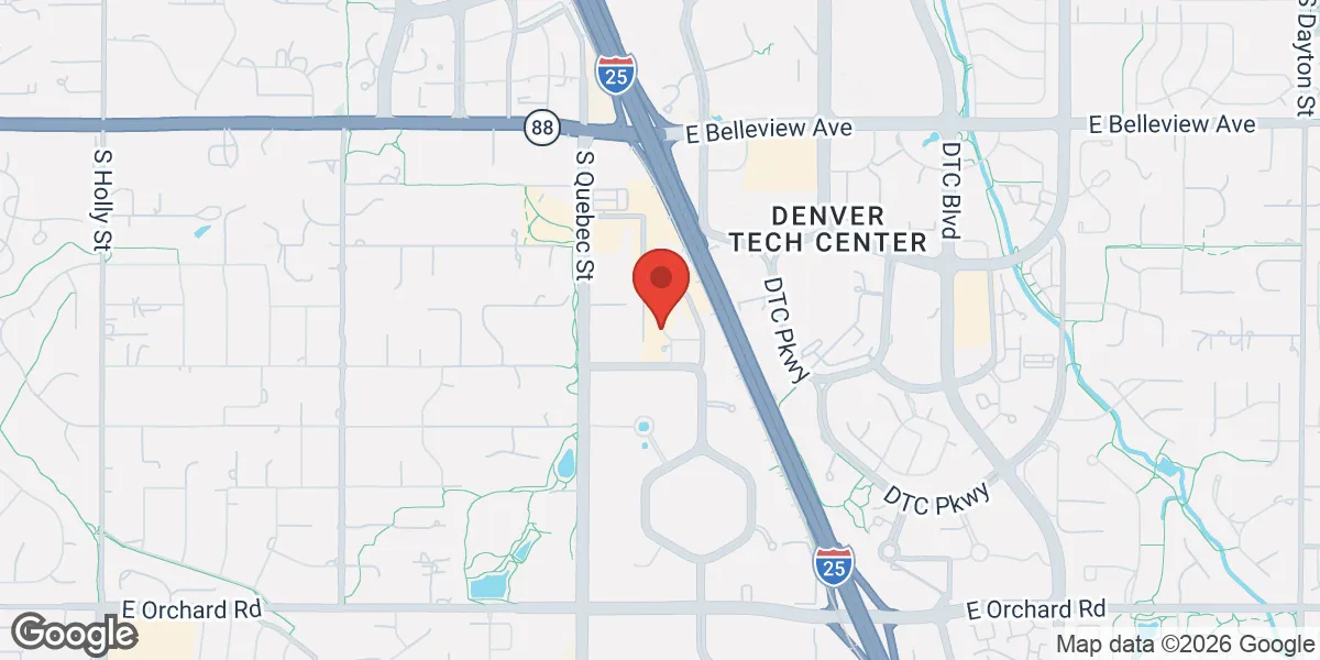 Map showing Low T Center Greenwood Village | Men's Health & TRT Clinic location