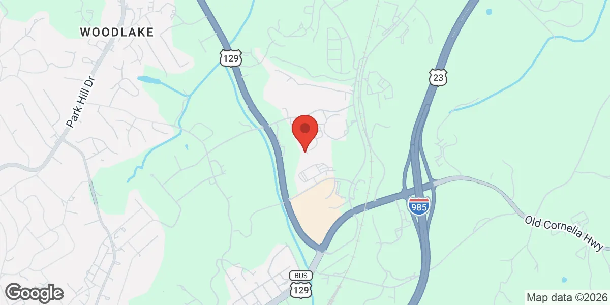 Map showing Gameday Men's Health Gainesville, GA location