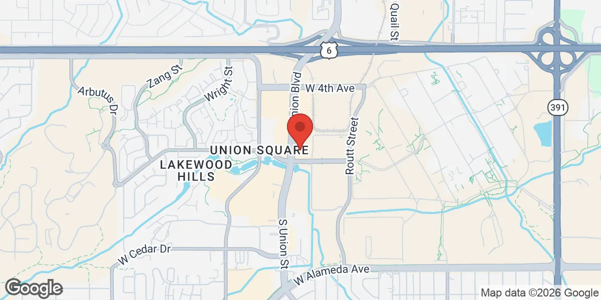 Map showing Colorado Optimal Health location