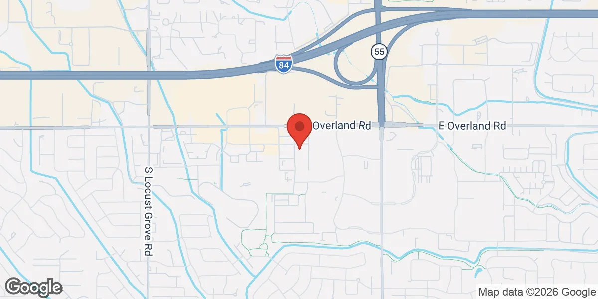 Map showing Idaho Health and Hormones | Meridian, ID location