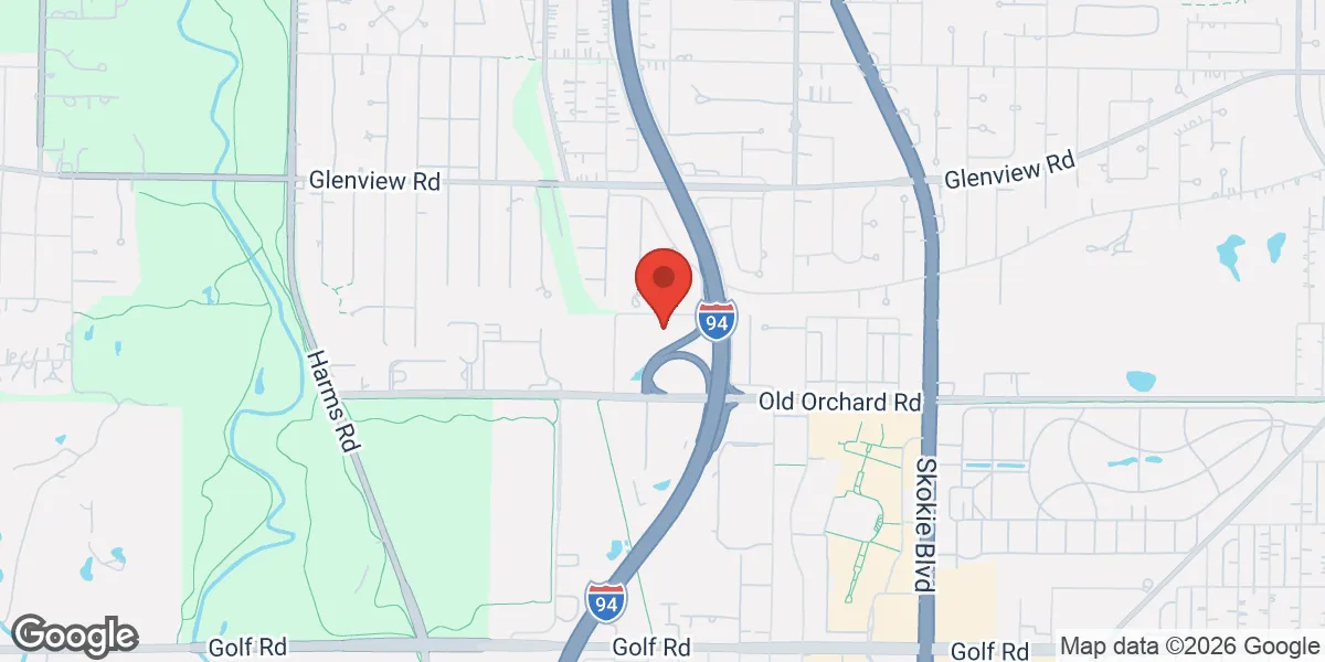 Map showing Gameday Men's Health Skokie TRT Clinic location