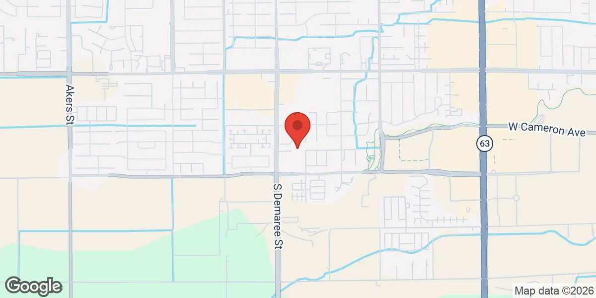 Map showing Gameday Men's Health Visalia TRT, Peptide, and ED Clinic location