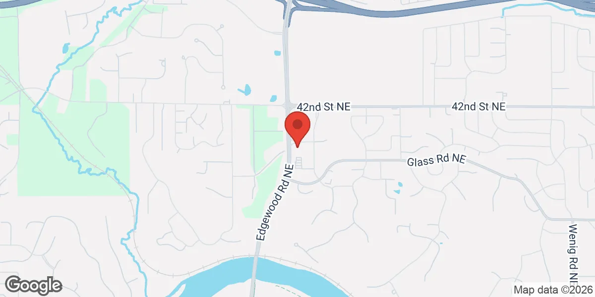 Map showing Iowa Women's Health Center -Gynecology and Surgical Specialist location