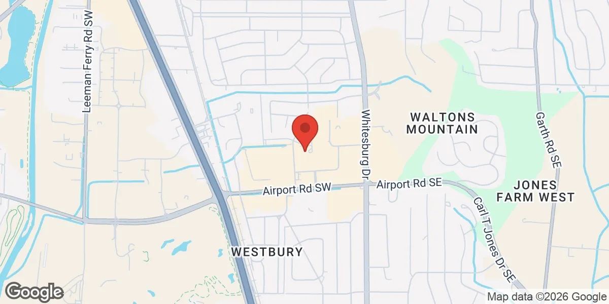 Map showing Huntsville Mens Clinic, Powered by Menspro™ location