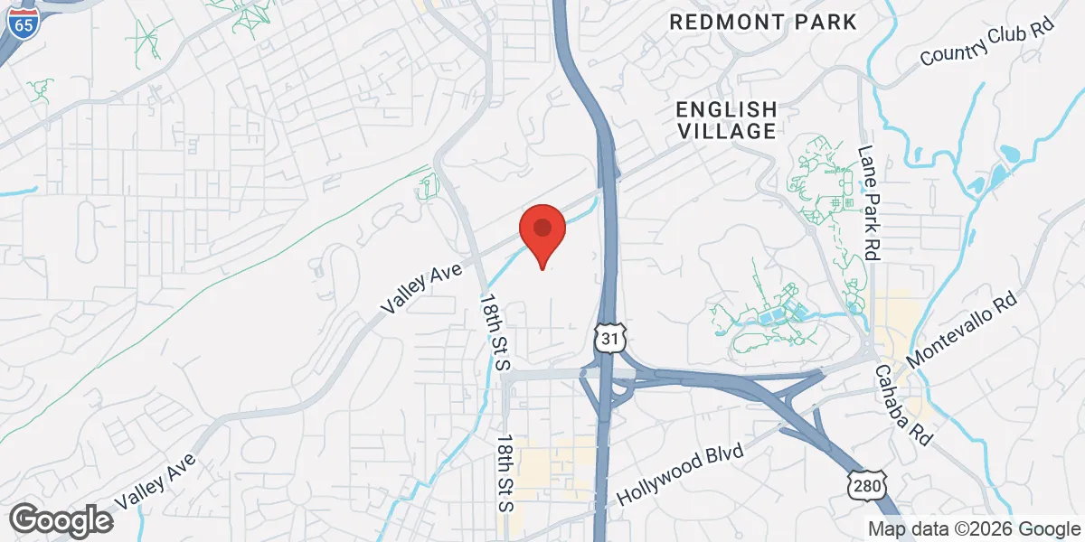 Map showing Renew Vitality Testosterone Clinic of Birmingham location