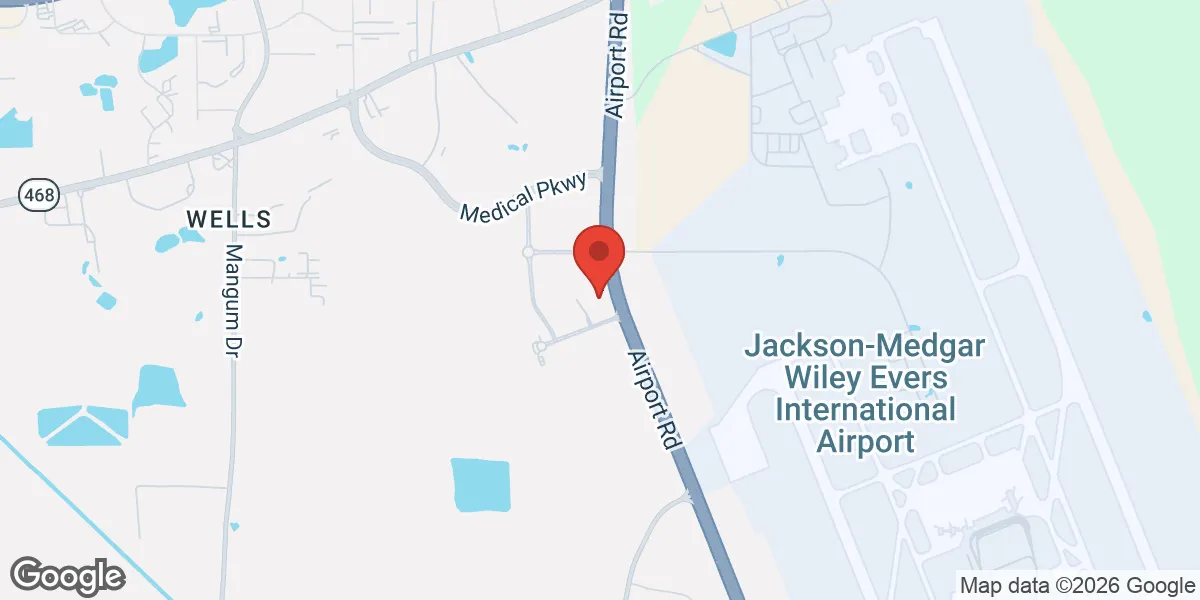 Map showing Powerhouse Men's Clinic LLC | Mississippi location