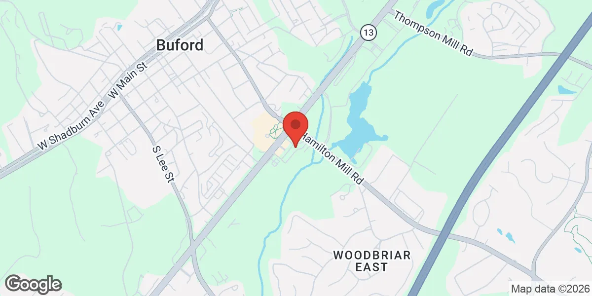 Map showing NeuVitality Buford location