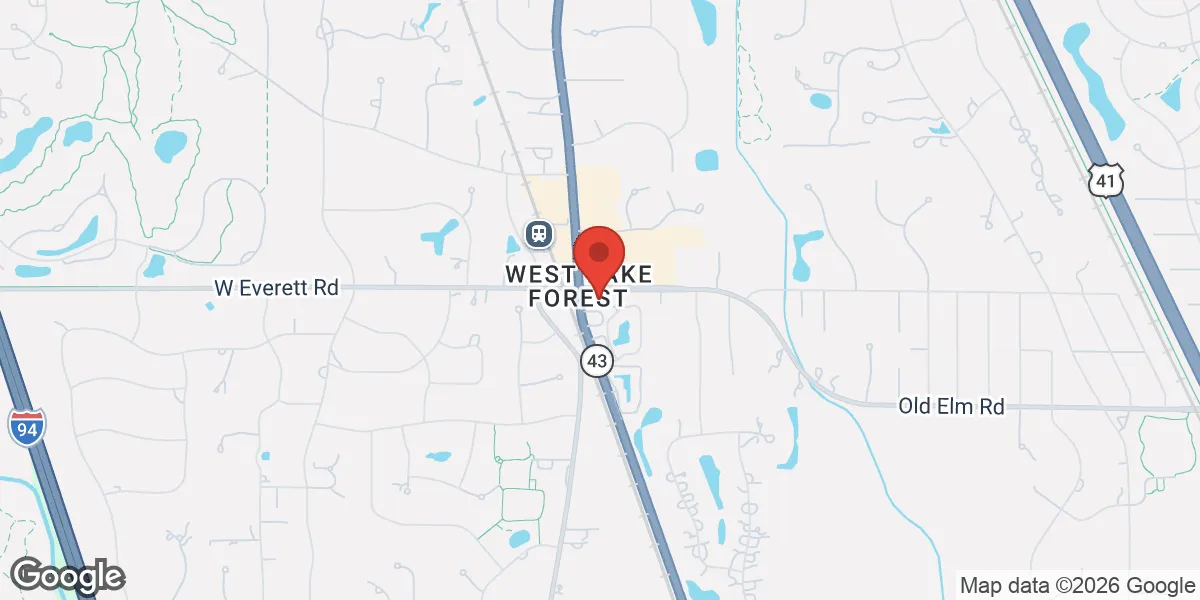 Map showing Lake Forest Regenesis location