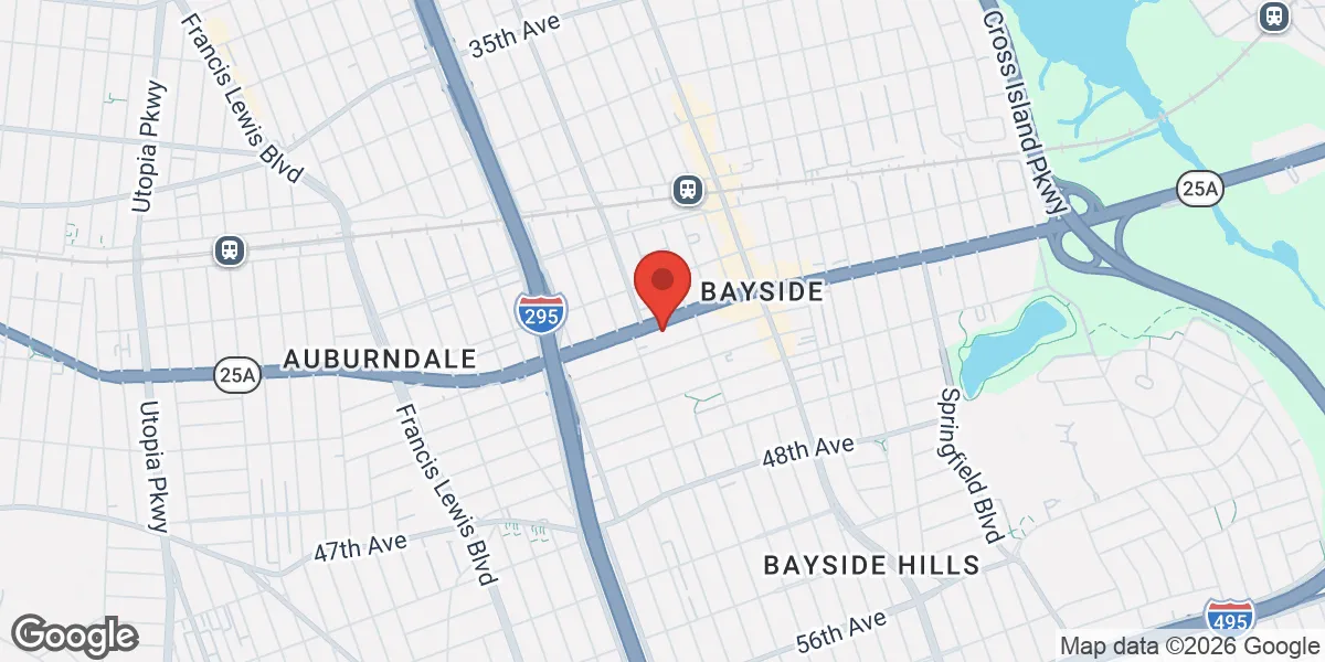 Map showing Renew Vitality Testosterone Clinic of Bayside location