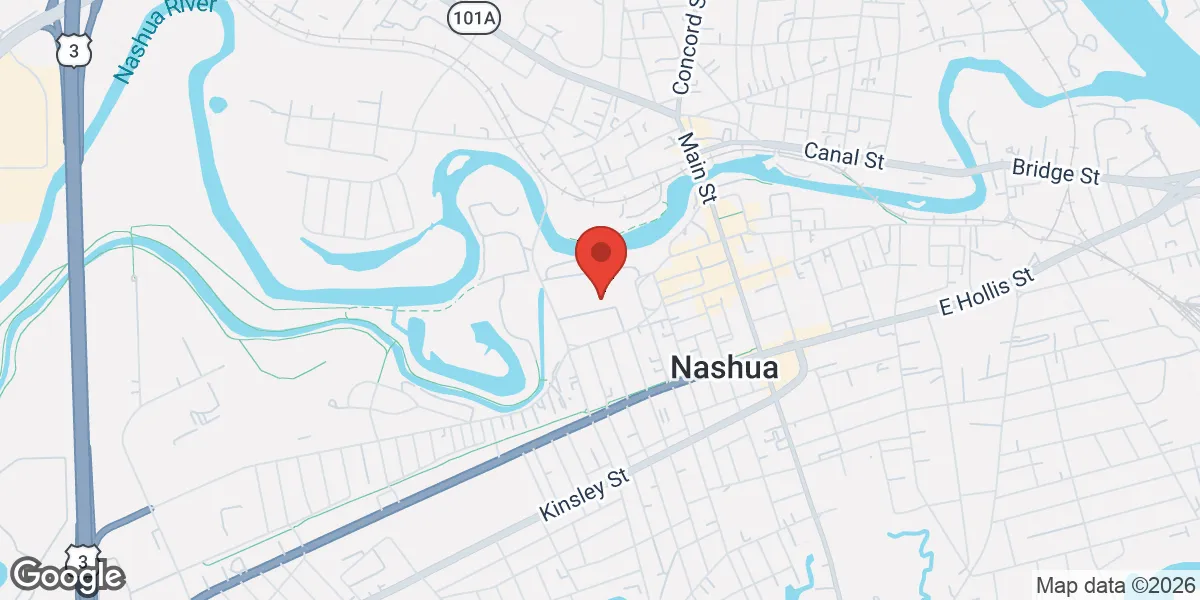 Map showing Renew Vitality Testosterone Clinic of Nashua location
