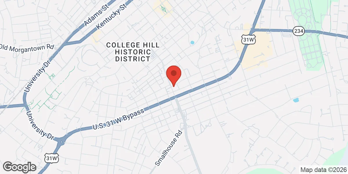 Map showing Men's Health of Bowling Green location