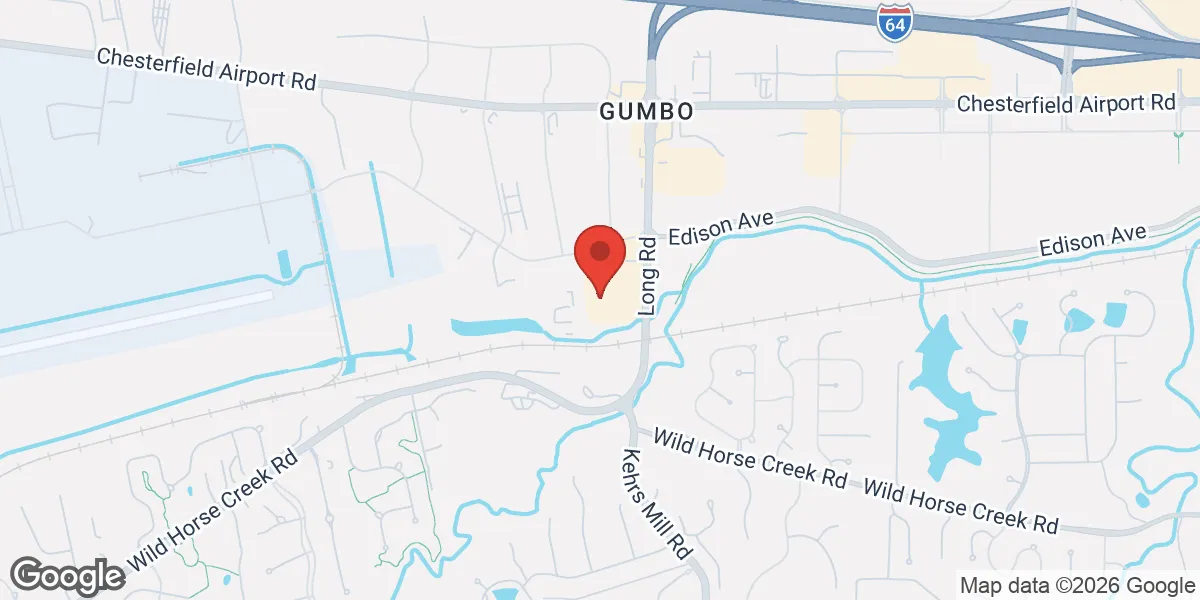 Map showing Mantality Health Chesterfield, Missouri location