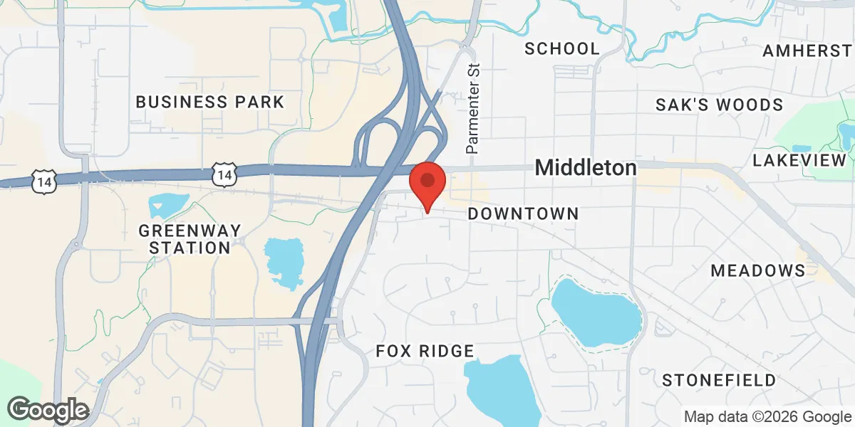 Map showing Elite Hormones - Middleton location