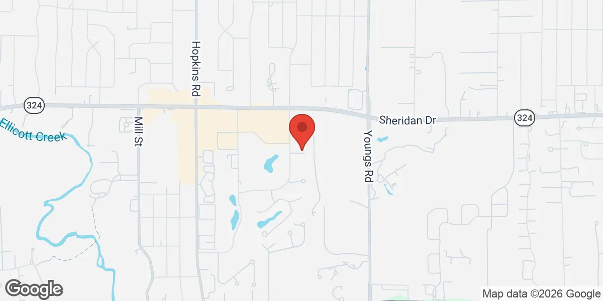 Map showing Rochester TRT - Adult Health NP of WNY location