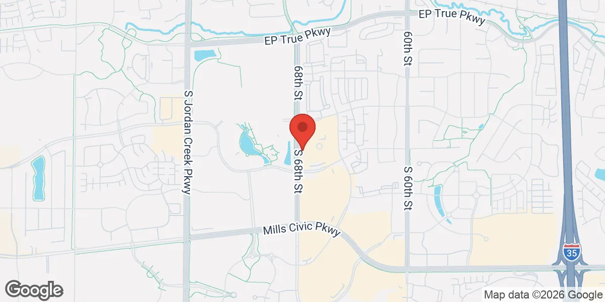 Map showing Mantality Health Des Moines, Iowa location