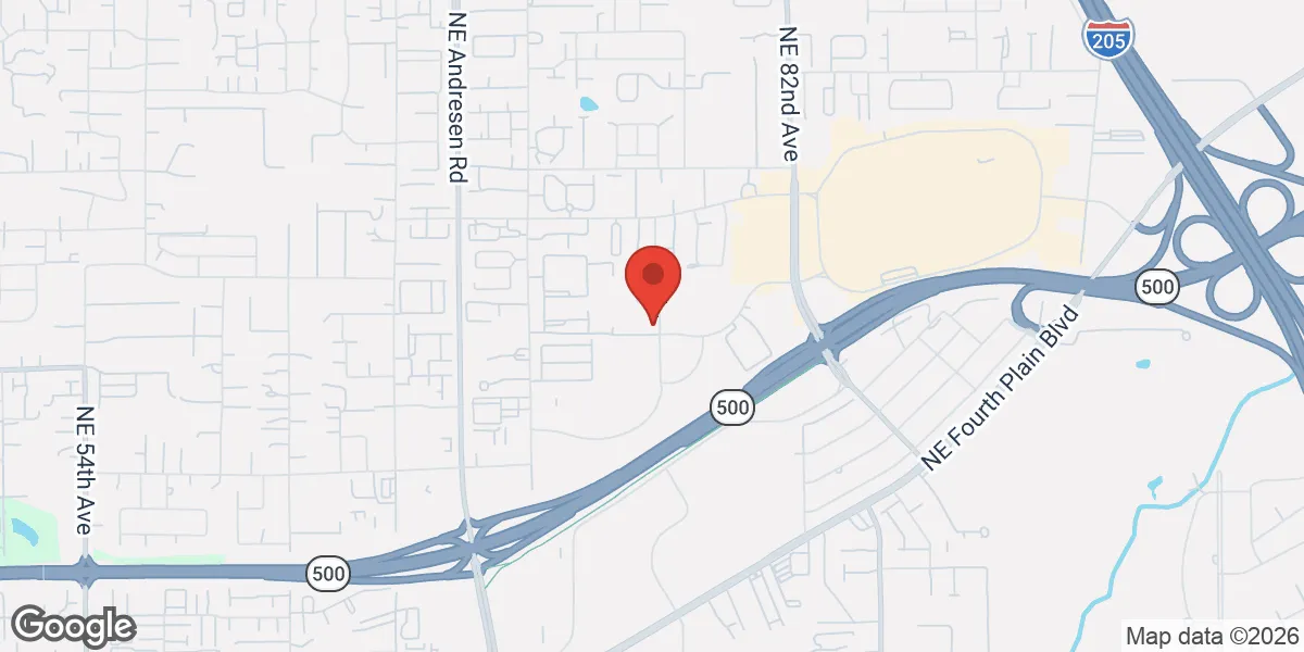 Map showing Okojie Wellness- Testosterone and Hormone Replacement Therapy in Vancouver, Washington location
