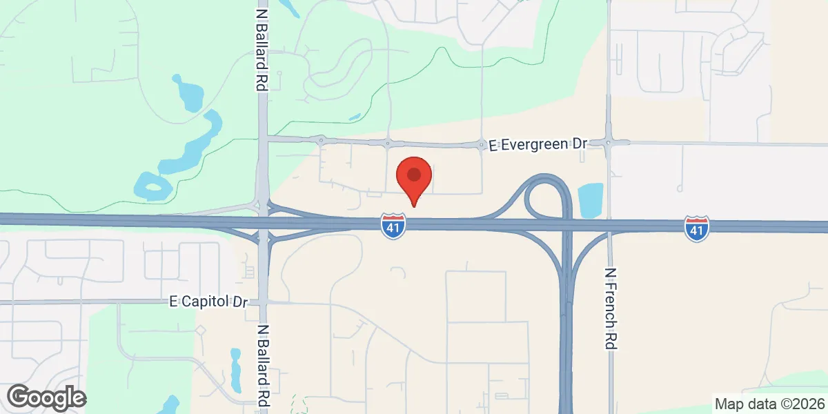 Map showing Wisconsin Institute of Functional Medicine - Tracy Page, MD location