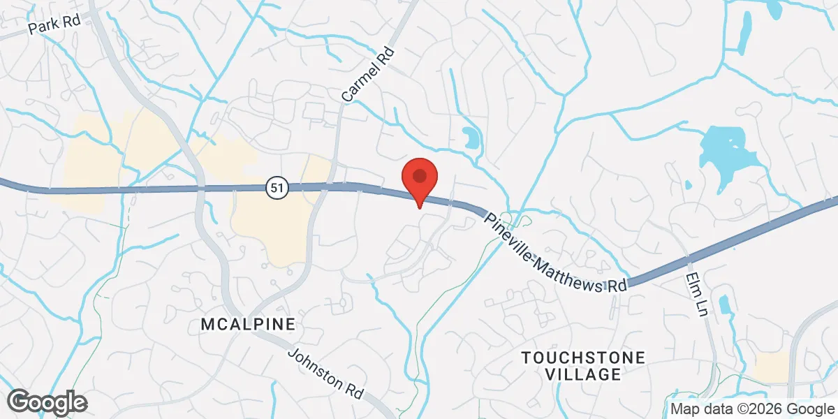 Map showing Better Life Carolinas location