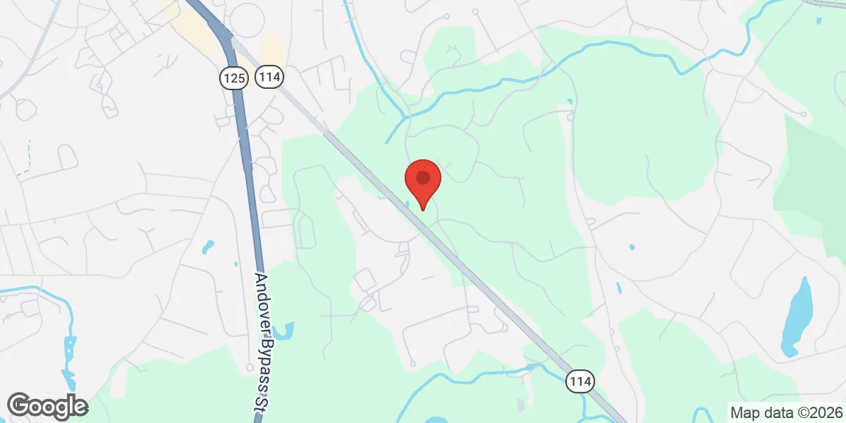 Map showing Gameday Men’s Health North Andover TRT, ED, Weight Loss Clinic location