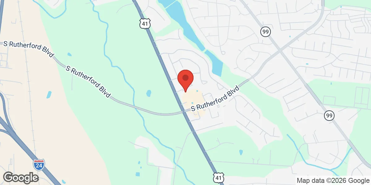 Map showing Braxton Medical Clinic, LLC -Nexus letter provider, Testosterone Replacement Clinic, DOT exam Clinic location