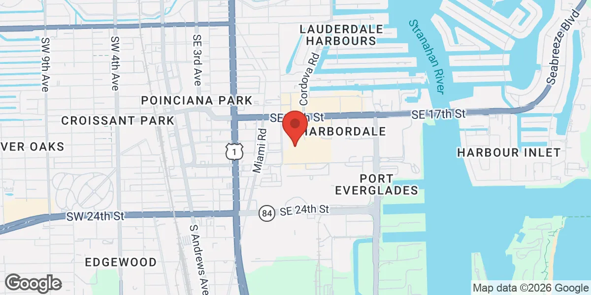 Map showing Testosterone Therapy Fort Lauderdale location