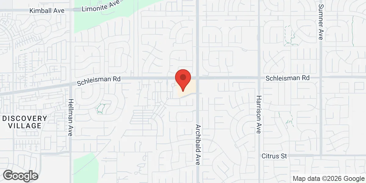 Map showing Gameday Men's Health Eastvale TRT Clinic location