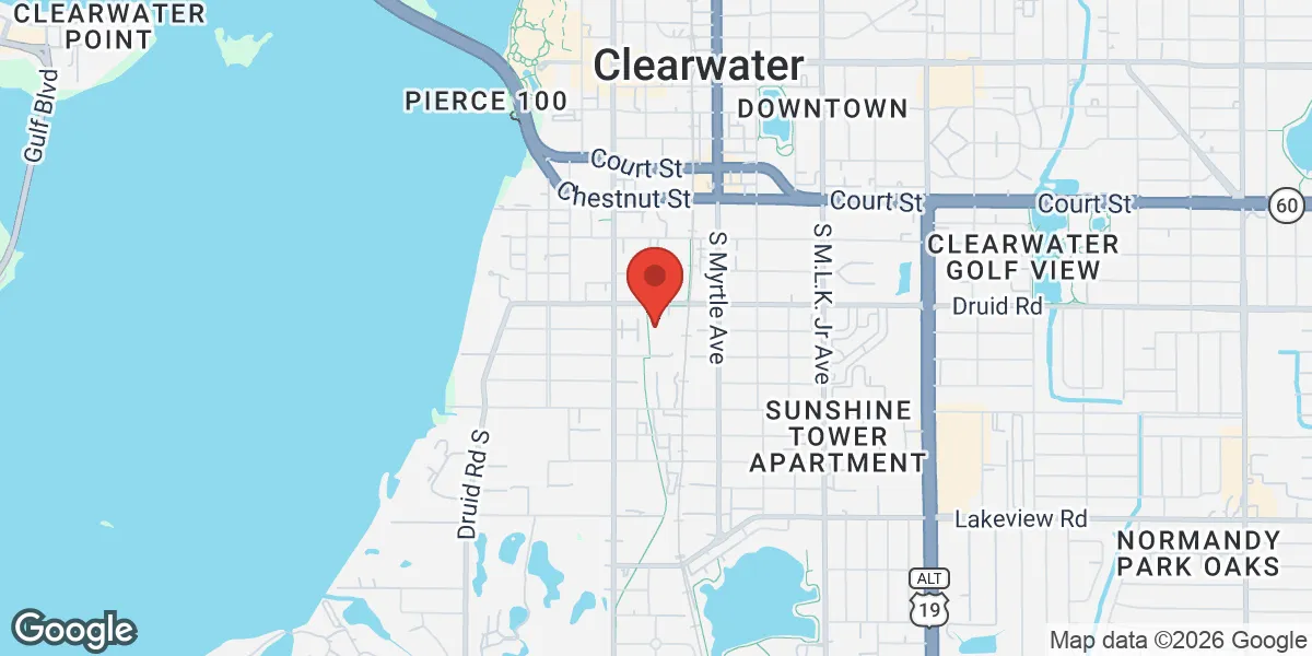 Map showing LowTdoc - Testosterone Replacement Therapy in Clearwater location