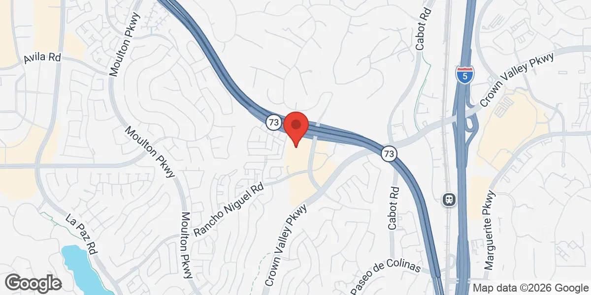 Map showing Renew Vitality Testosterone Clinic of Laguna Niguel location