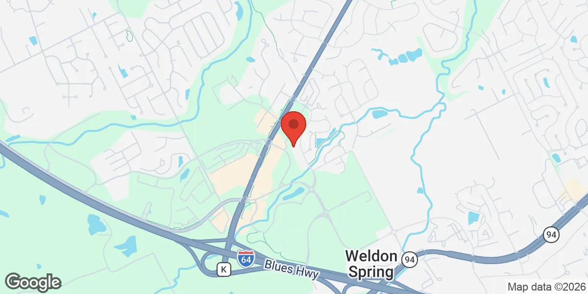 Map showing Gameday Men's Health Clinic O'Fallon, MO location